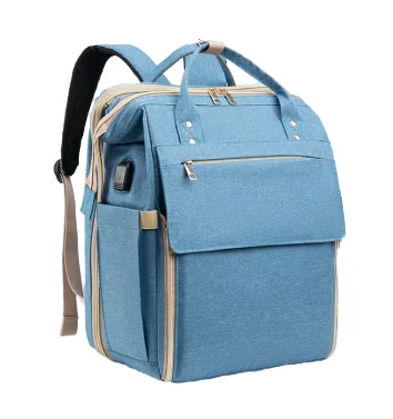 factory customized Shoulders Fancy Print Pattern Convertible Baby Diaper Mommy Backpack