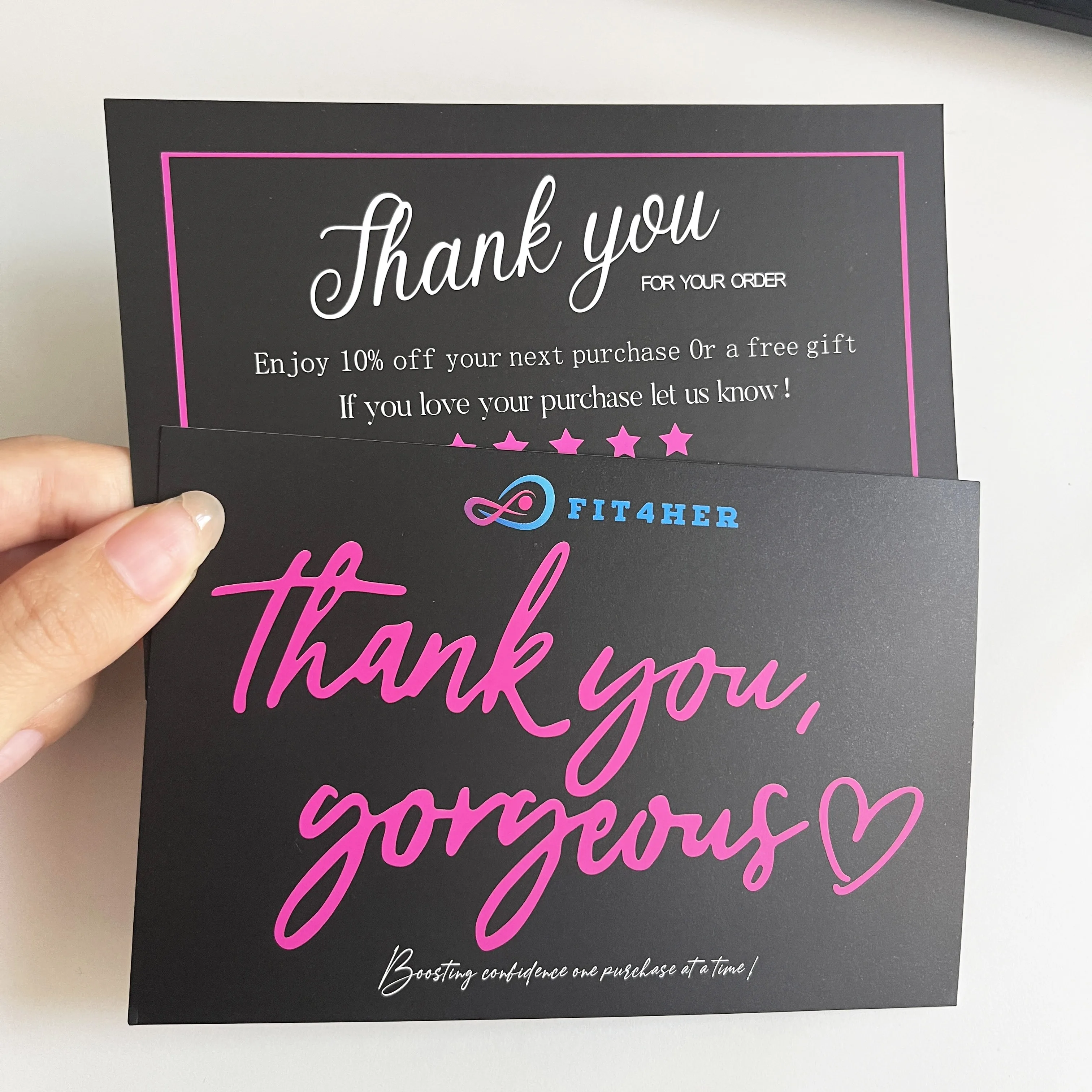 Editable Business Thank You Cards, Small Business Thank You For Your Order Printable Postcard Template Can Be Customized Size