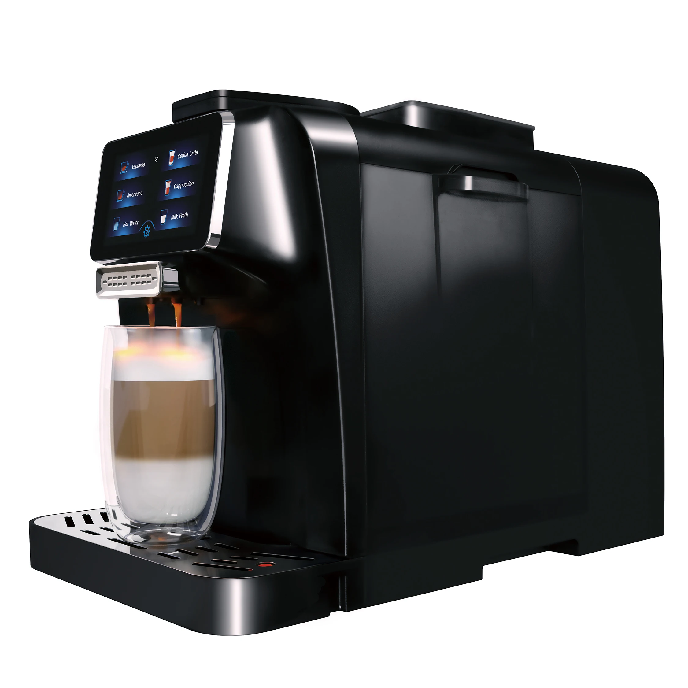 Ex-factory Price Office Use Espresso Automatic Coffee Machine With Milk Cooler
