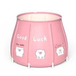 Folding Bathtub for Adults Portable PVC SPA Soaking Standing Bath Tub for Shower Freestanding Non-Inflatable Bathtub