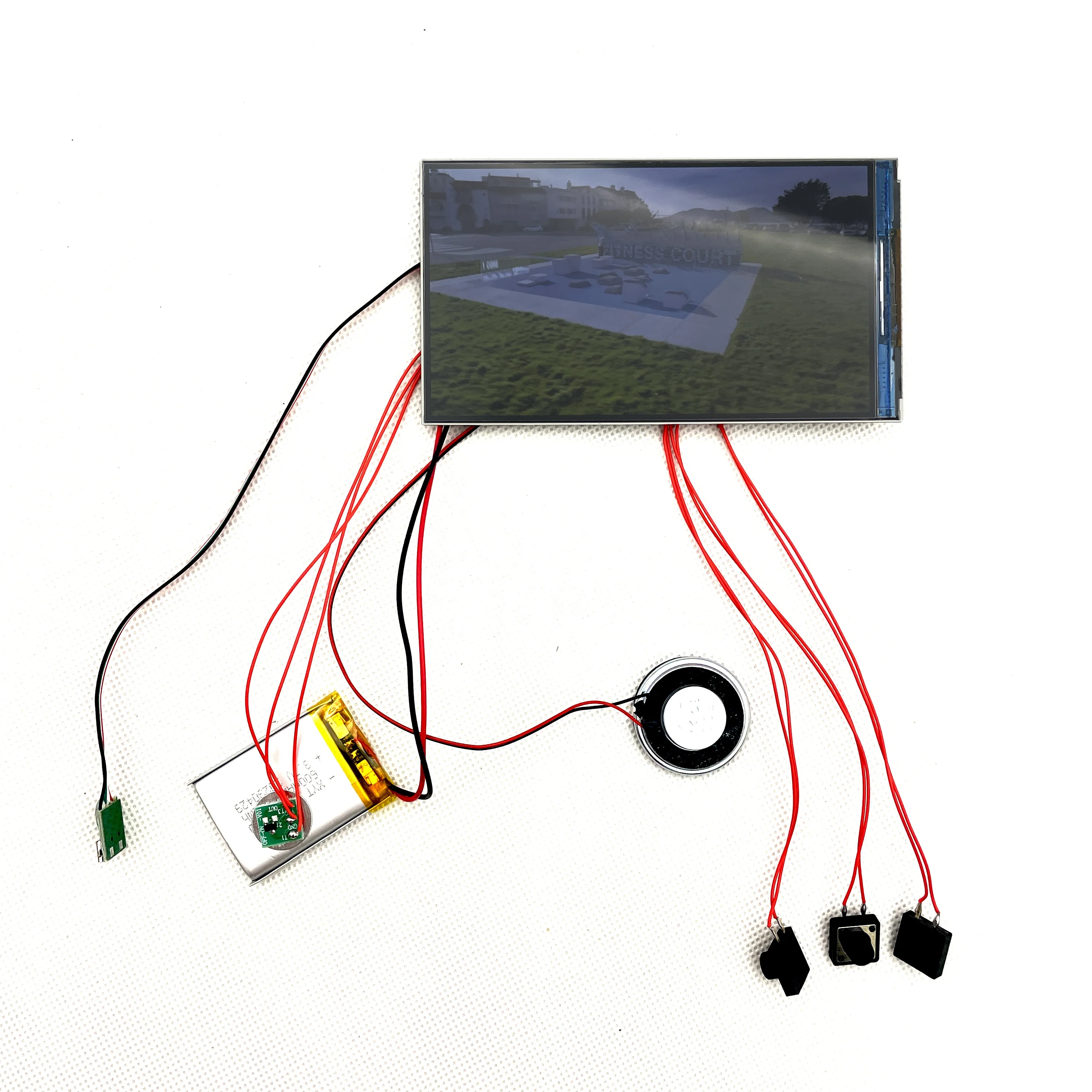 Customized 5 Inch  Tft Lcd Module 16:9 Display Tft Module For Video Brochure Card