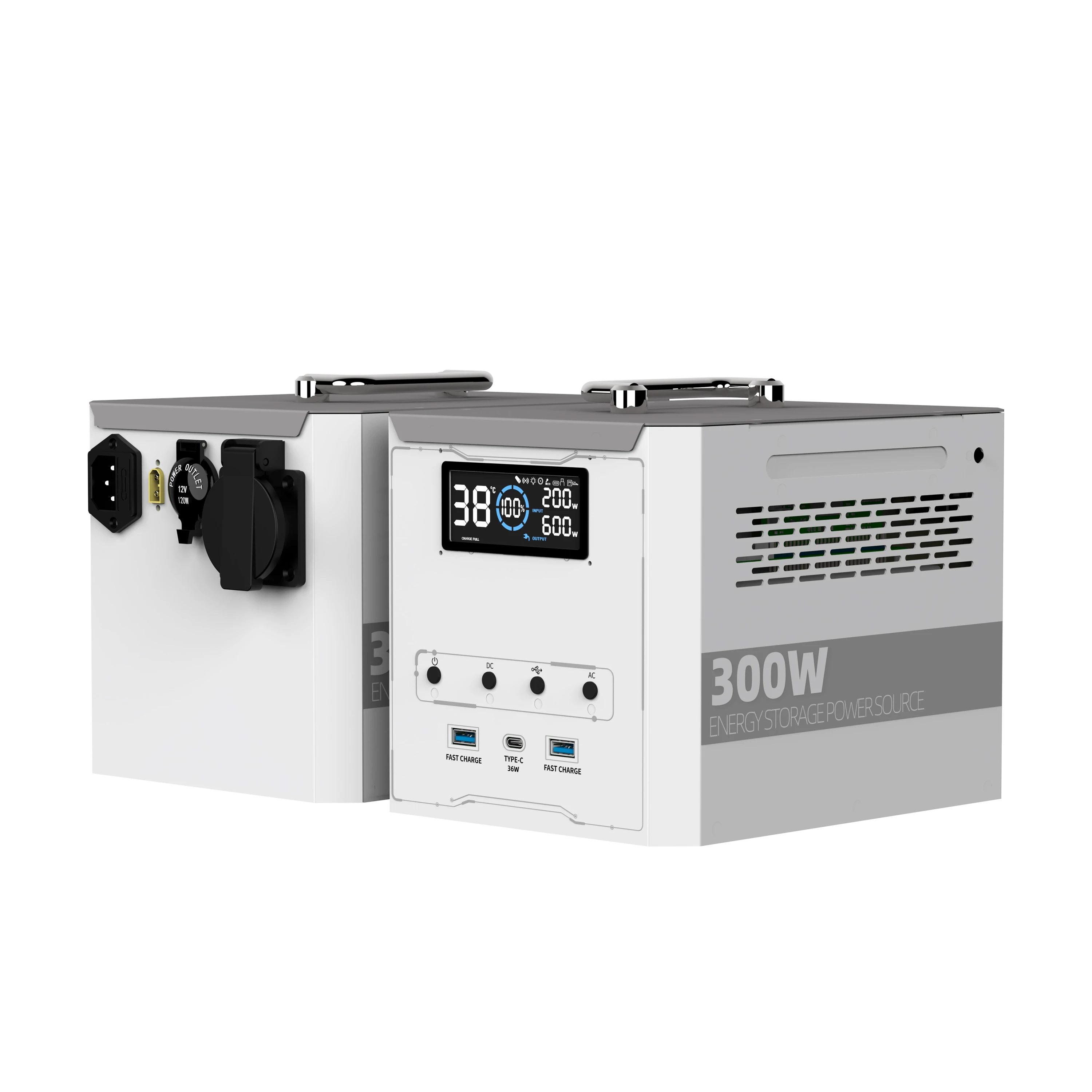 ANSUN OPS300 Fast Charging Portable Power Station Solar Panel Charging 300W Solar Power Station