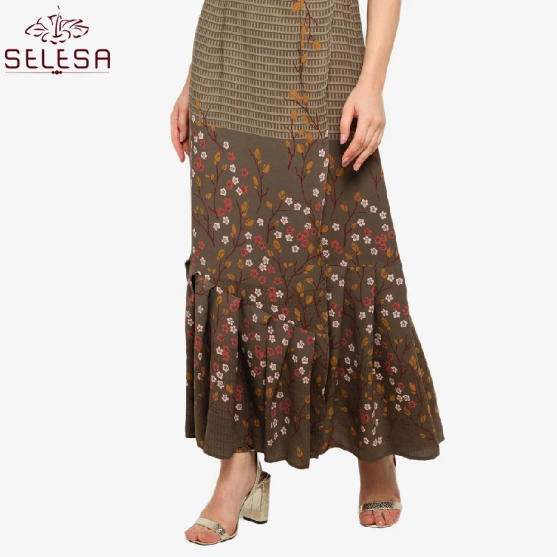 Ladies Fashion Baju Kurung Indonesia Abaya Melayu Muslimah Blouse Burka Women Islamic Clothing Muslim