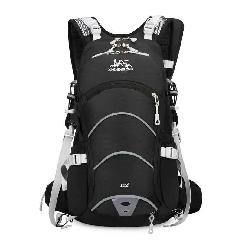 Mult-function Shoulder Strap 20L Outdoor Ladies Riding Reflective Strip Design Waterproof Hiking Bicycle Backpack