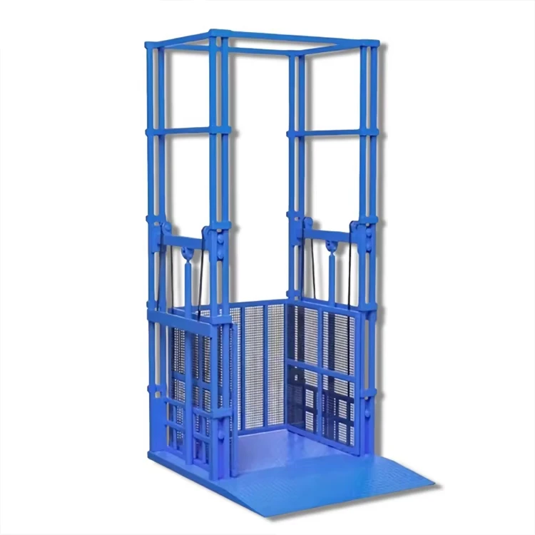 1000kg Vertical Cargo Lift Small Hydraulic Wall Mounted Cargo Lift Electric Goods Lift Platform Cargo Elevator
