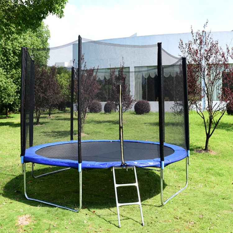 Stainless Steel Big Round Popular Indoor Outdoor Trampolines Park,10ft 12ft 14ft Large Trampoline Sales With Safety Net