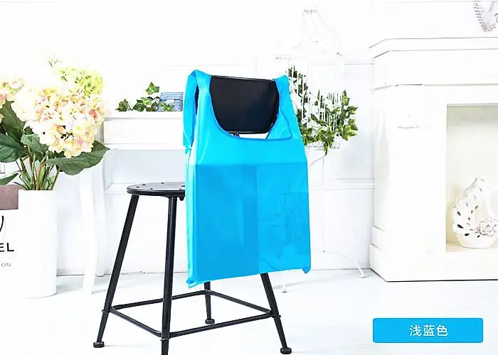 Customized logo waterproof polyester shopping bag portable eco-friendly reusable bag for large storage