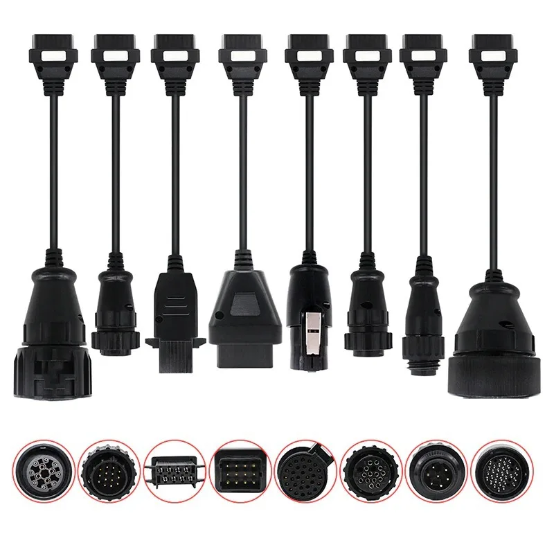 Грузовик Cabl OBD2 8-piece грузовая линия для TCS PRO диагностическое подключение к интерфейсу считывателя