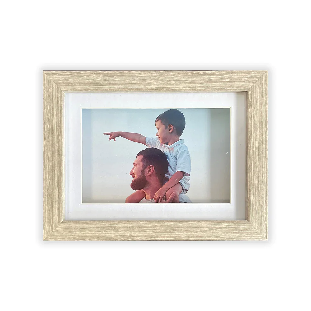 Customized Frames Photo Albums 8x6 In Wall Pictures Wooden Color With Family Photo Frame
