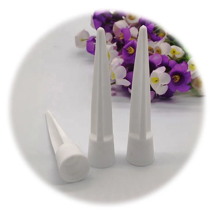 C13S168 plastic nail polish single cap made in china 13/415 neck cylinder nail polish brush cap OEM cone shape nail polish cap