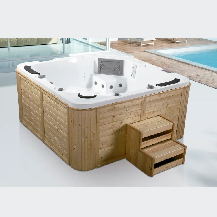 big size garden luxury  hot tub spa bath  6 person outdoor whirlpool hot tub with massage function