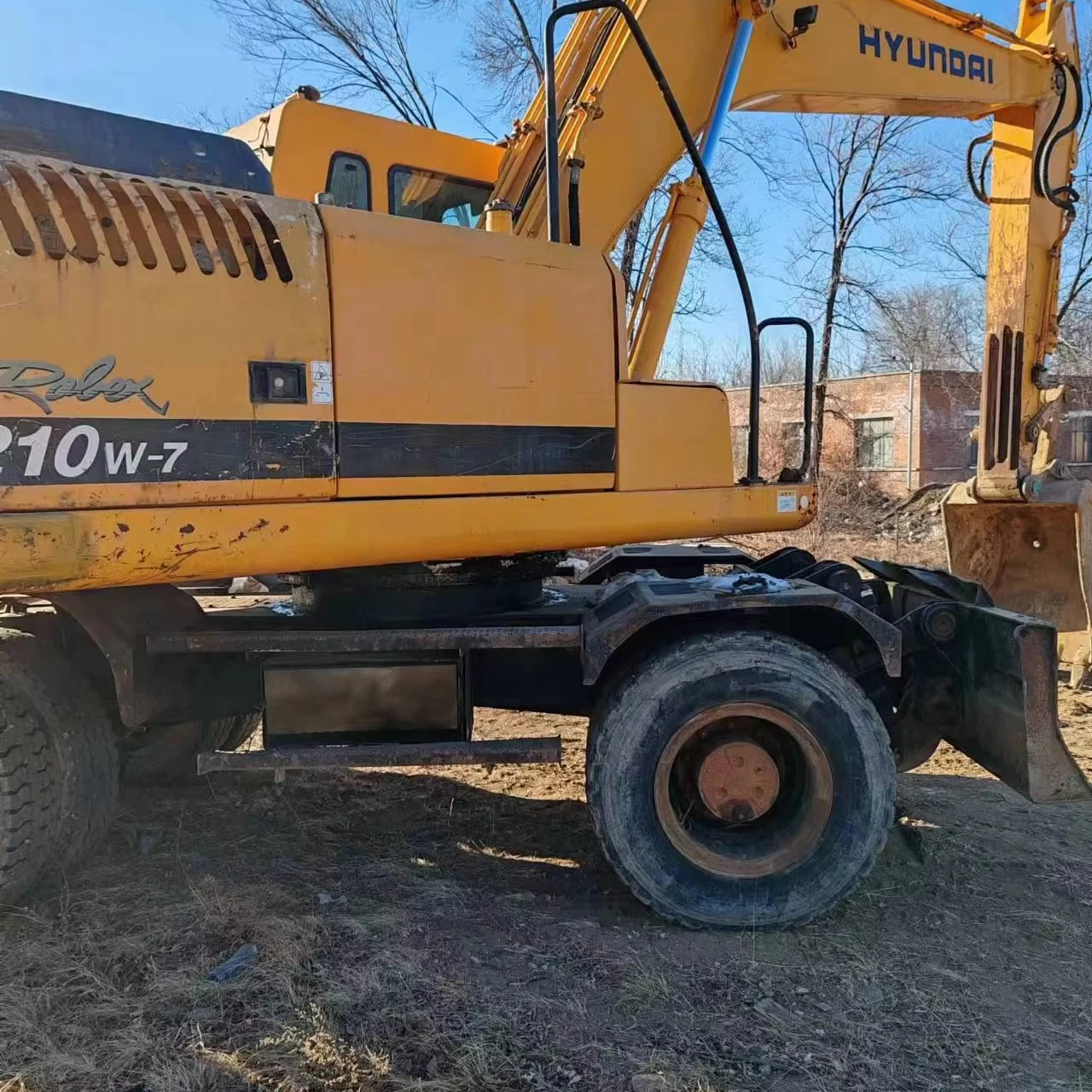 Оригинальные Южно-корейские экскаваторы hyundai 210W-7 Самые продаваемые высококачественные Подержанные б/у колесный экскаватор в Дубае