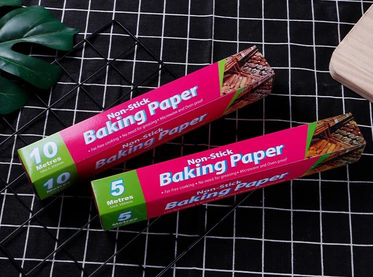 Custom design non-stick vegetable parchment baking paper sheets