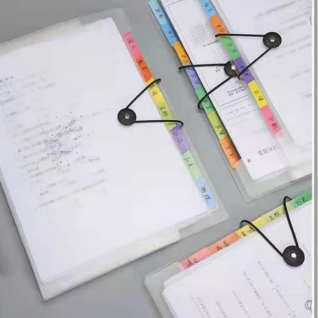 
A4 Expanding File Folder Organ Folder School Office Use Fireproof Waterproof Document Bags Index Divider 