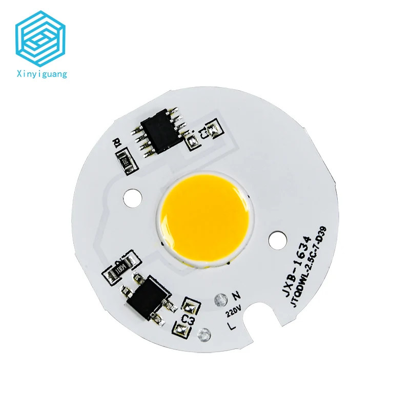 Led cob 5 Вт 220 В cob плата без драйвера, Встроенная плата, светодиодный Smd модуль, светодиодный чип cob