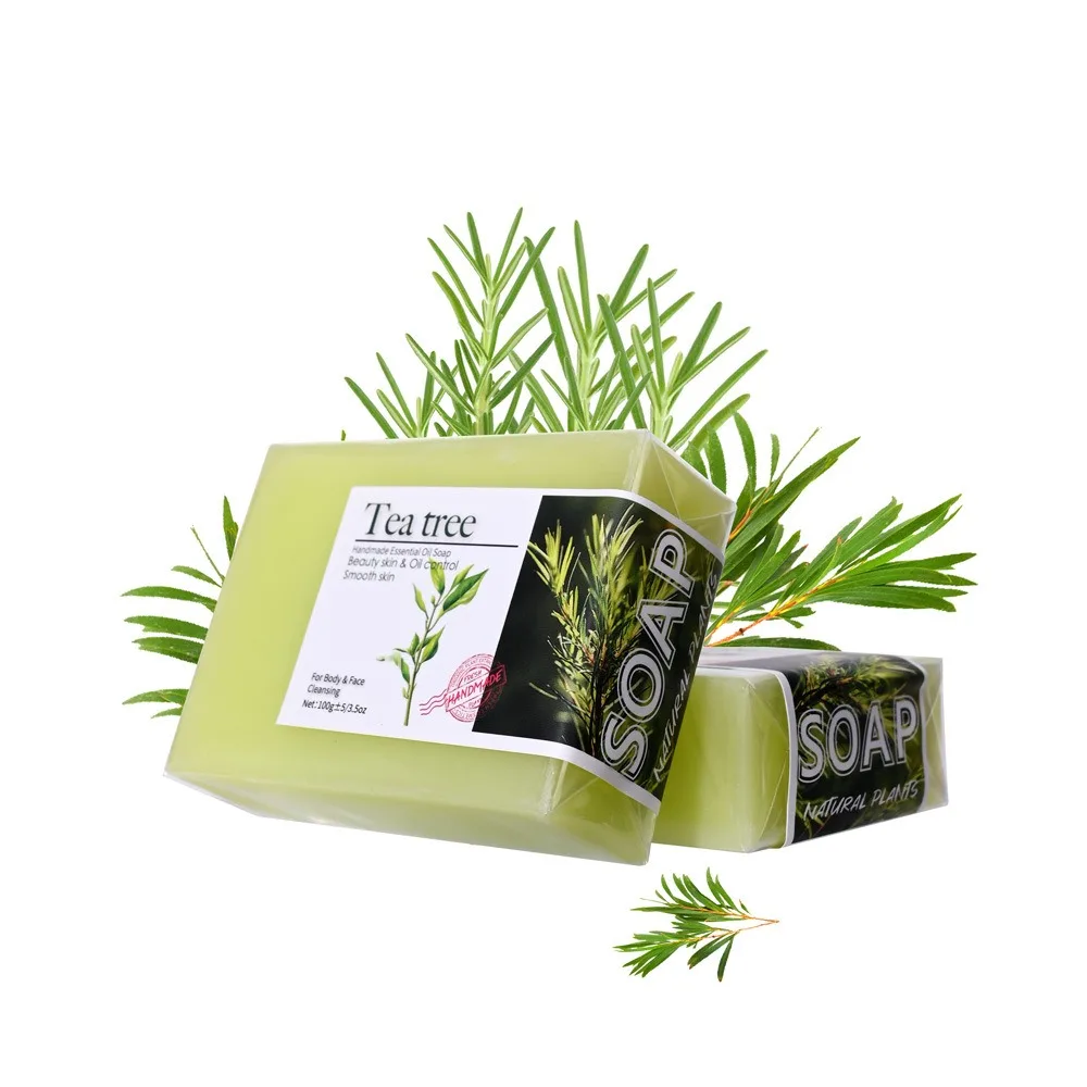 Customized 100g handmade essential oil soap ginger turmeric bamboo charcoal honey tea tree kojic acid  soap