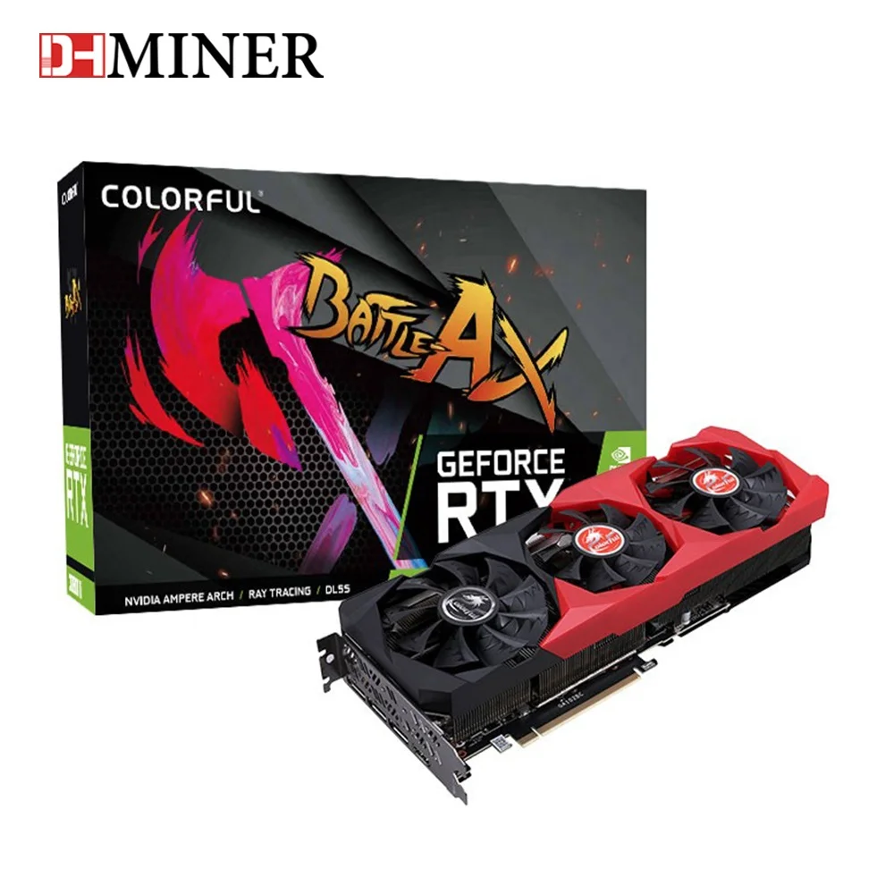 Заводская цена, видеокарта GeForce RTX 3080 Ti Battle AX 1665 МГц 12 Гб GDDR6X 384 бит RTX 3080 Ti