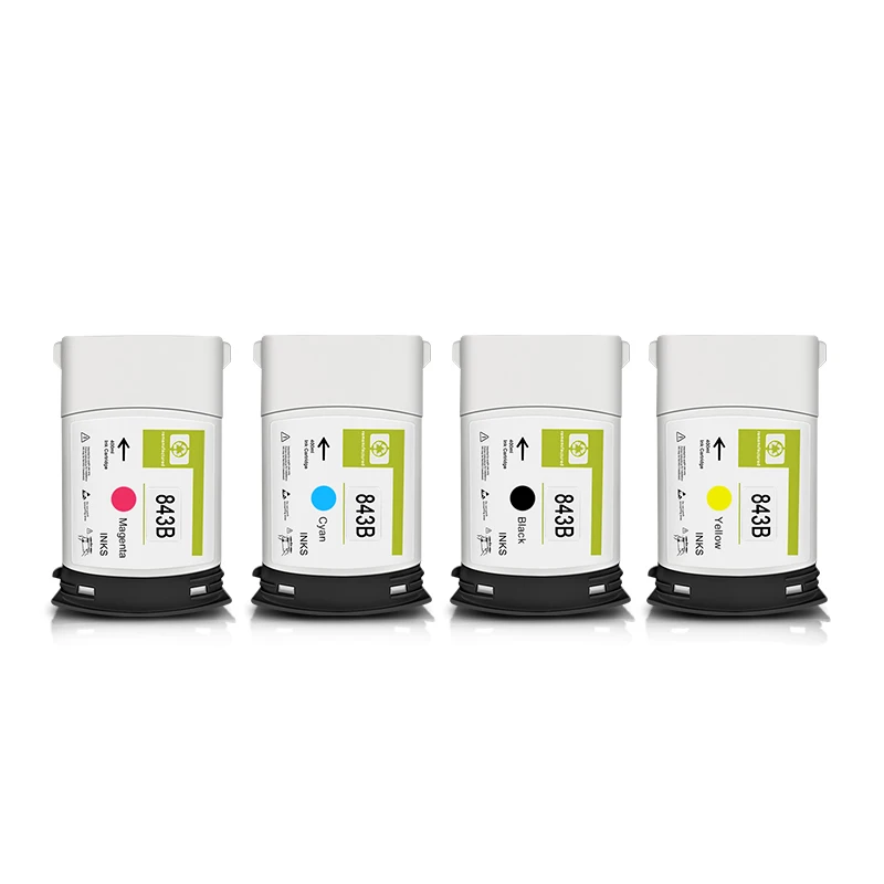 Картридж 4 вида цветов 843B суперцвет 400 мл для принтера HP PageWide XL 4000 4100 4500 5000 5100