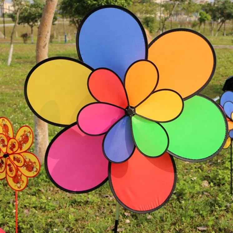 Custom Garden Party Wedding Decoration Kids Toy Plastic Windmill