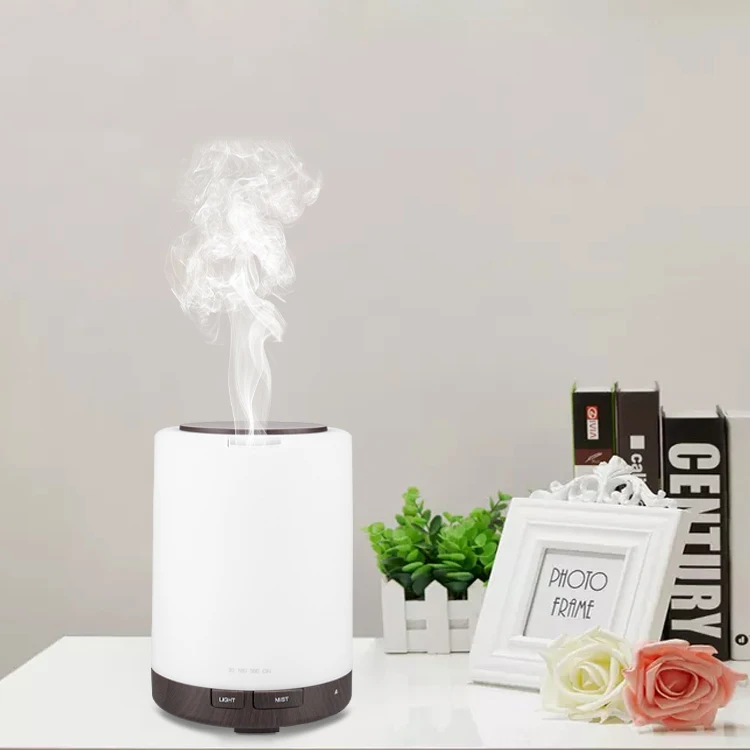 Electric Wood Diffuser Lamp Offical Air Humidifier Diffus Flavoring Ultrasonic Difusor Aromatherapy Essential Oil Diffuser Home