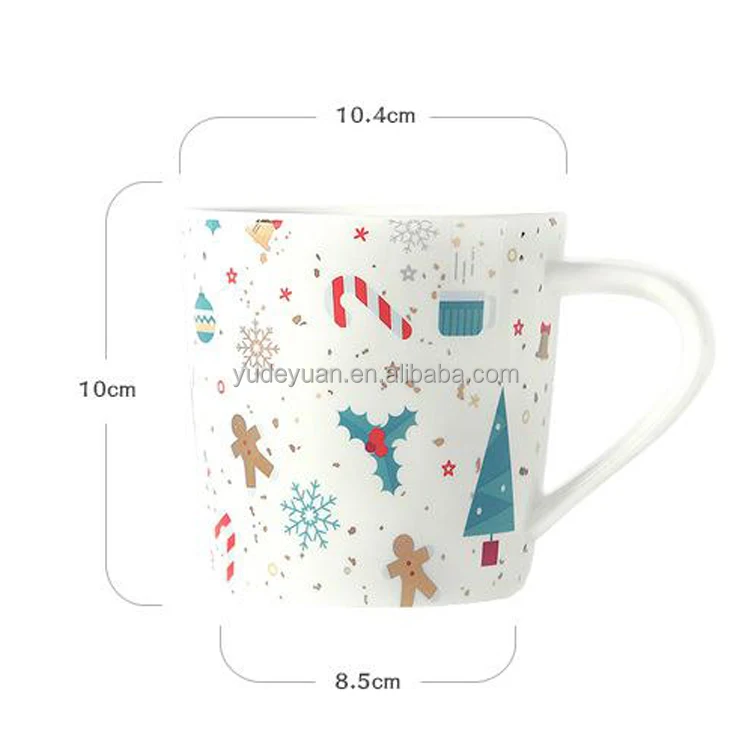 Американская утолщенная большая емкость, Золотая Рождественская керамическая чашка для завтрака с изображением снеговика, кофейная вода, креативный подарок, рождественские кружки оптом
