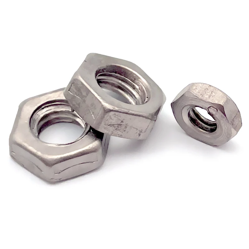 Titanium Nut Thin M3 M4 M5 M6 M8 M10 M12 M16 M20 Hex Thin Nut Din439 Hexagon Thin Nuts
