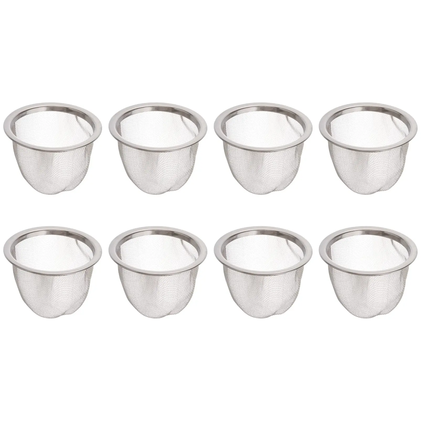 Factory Custom 2 inch Bowl Shape Stainless Steel Silver Wire Mesh Screen Tea Strainer for Loose Leaf Tea