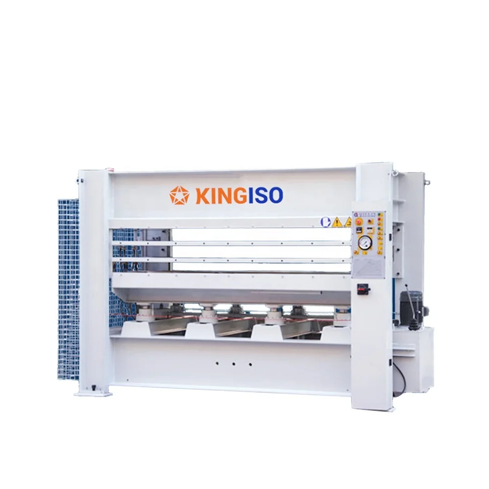 KINGISO High Quality Plywood Woodworking Hot Press Machine 100 Tons Mdf Board Making Machine