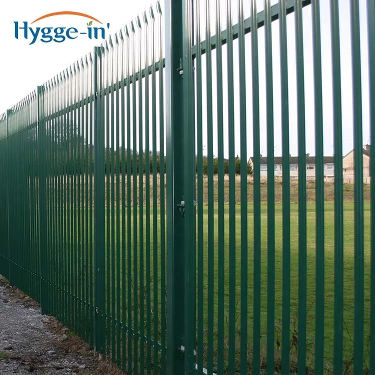 Alibaba China Manufacture Garden And Home Decorative  Used Steel Residential Security Hot Dipped Galvanized Steel Palisade Fence