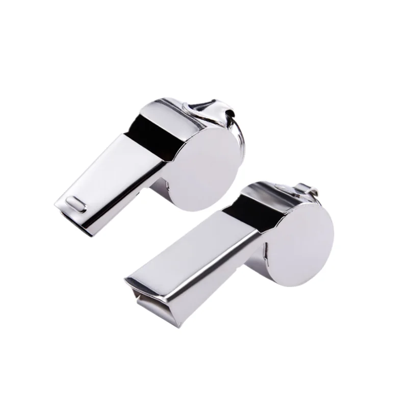 high quality stainless steel train whistle,soccer referee metal whistle, loud emergency survival whistles