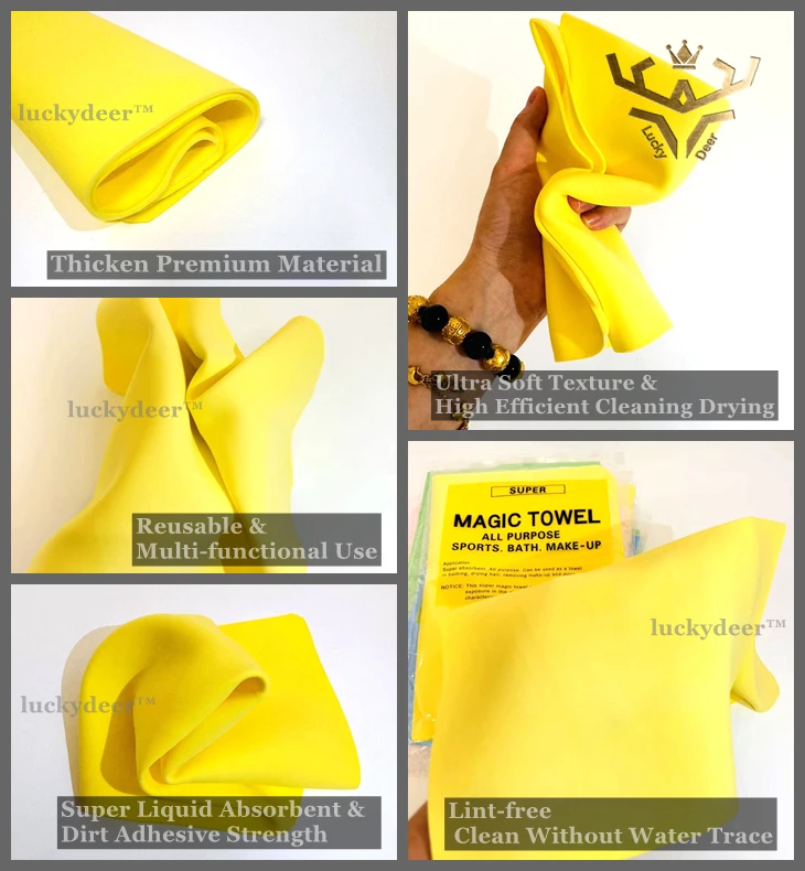 ecological products kitchen scrub washcloth damp cleaning duster towel PVA chamois clean cham dish washing magic shammy sponge