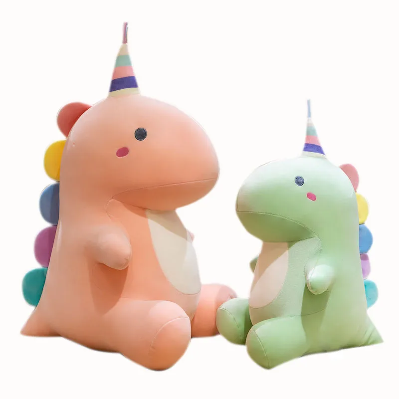 Customized Toy Big Eyes Plush Zoo unicorn Dinosaur Toys Soft Lovely Animal Stuffed toys With Kids Birthday Gifts