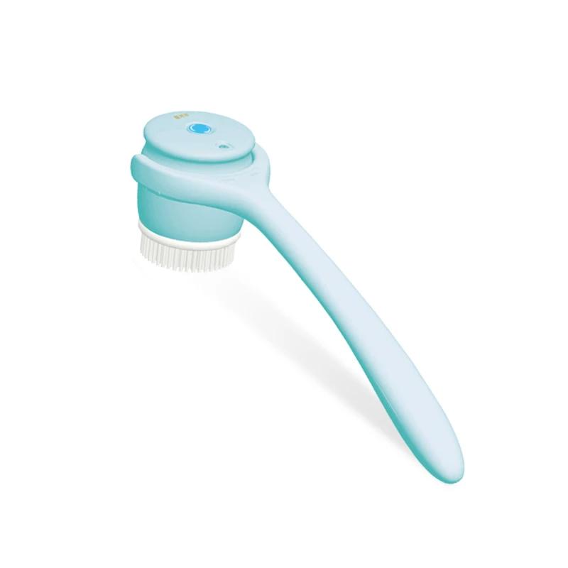 Electric Body Brush Rechargeable Back Washer for Shower Long Handle Exfoliating Rating Scrubber for Shower