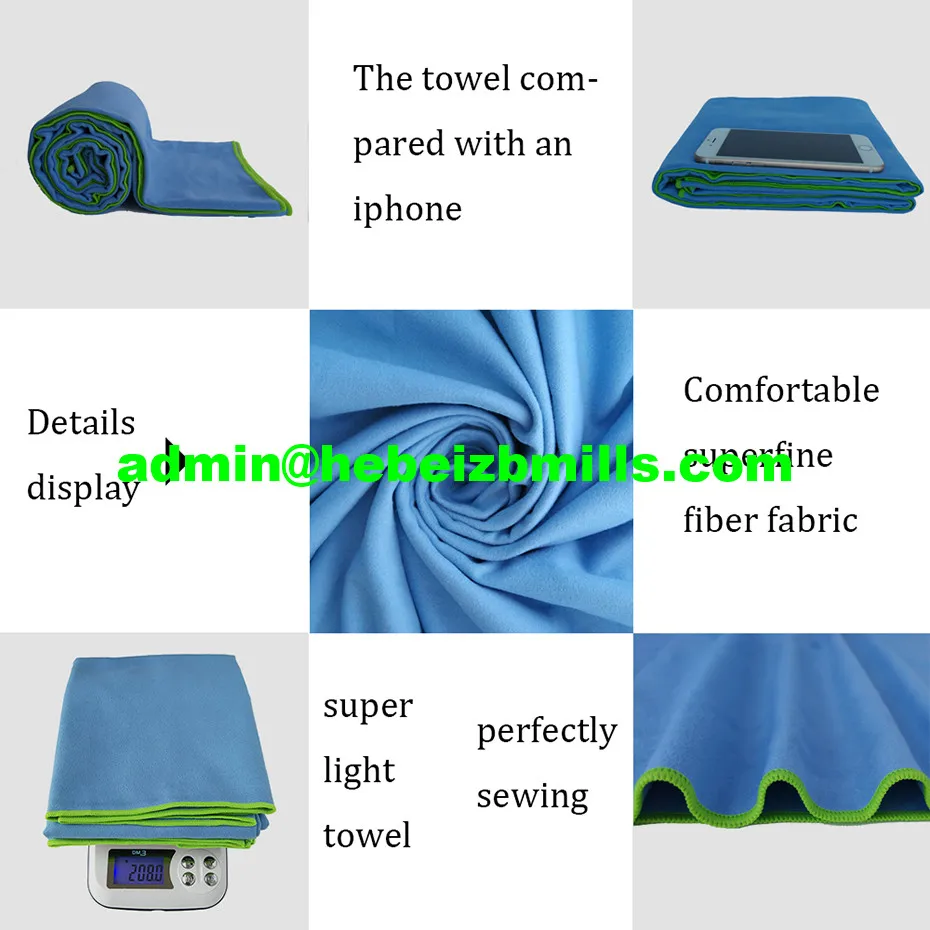  Quick dry Gym sports sweat travel Microfiber towel