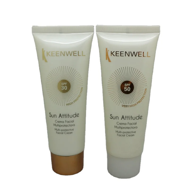 
Elegant Design Empty Cream Soft Cosmetic Tube with Soft Squeeze Plastic Cosmetic Packaging Tube Facial Cream SPF 30 