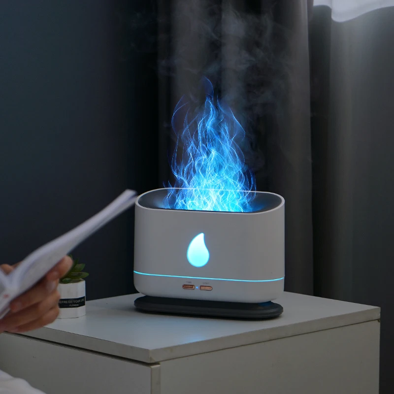 Aromatherapy Portable Fragrance Electric Air Aromatherapy Essential Oil Flame Diffuser Flamme Diffuseur Humidifier