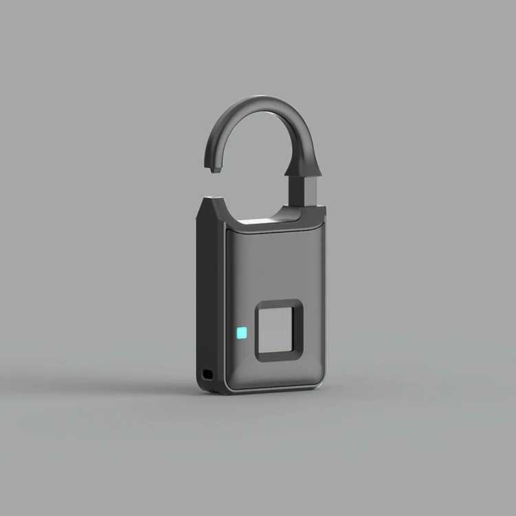 2021 High Quality Fingerprint Padlocks Long Battery Life Biometric Door Lock Cabinet Locks Waterproof Pad Lock