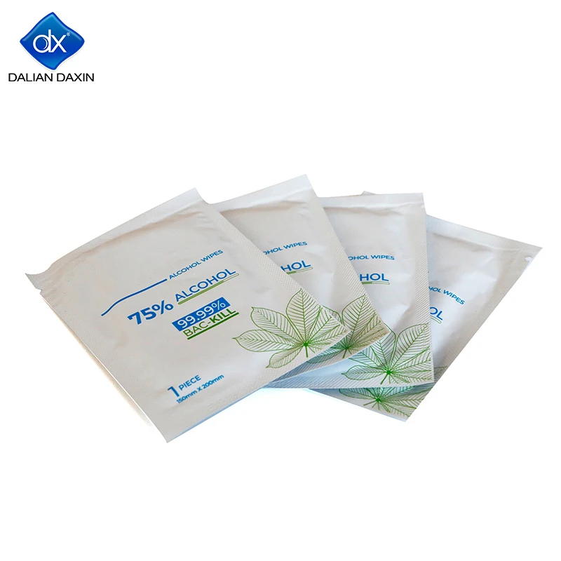 Custom Disposable Surface Cleaning 70% Isopropyl Alcohol Pads Lens Wipes Disinfection