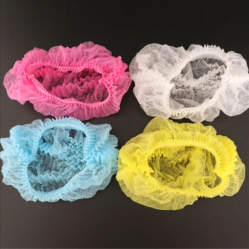 Disposable PP Nonwoven Double or Single Elastic Mob Cap Bonnet Clip Cap Hair Cover SS MDR Medical Device- High Protect-2