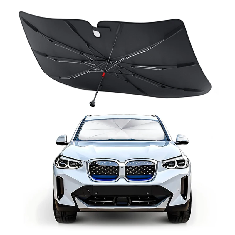 High quality portable personalized thermal isolation Sunscreen Front Windshield Car Sunshade Umbrella For Car