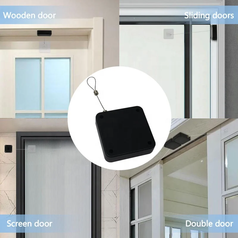 Cierra Puerta Guangdong Portable Anti-Theft Multifunctional Punch-Free Sliding Spring Concealed Automatic Sensor Door Closer