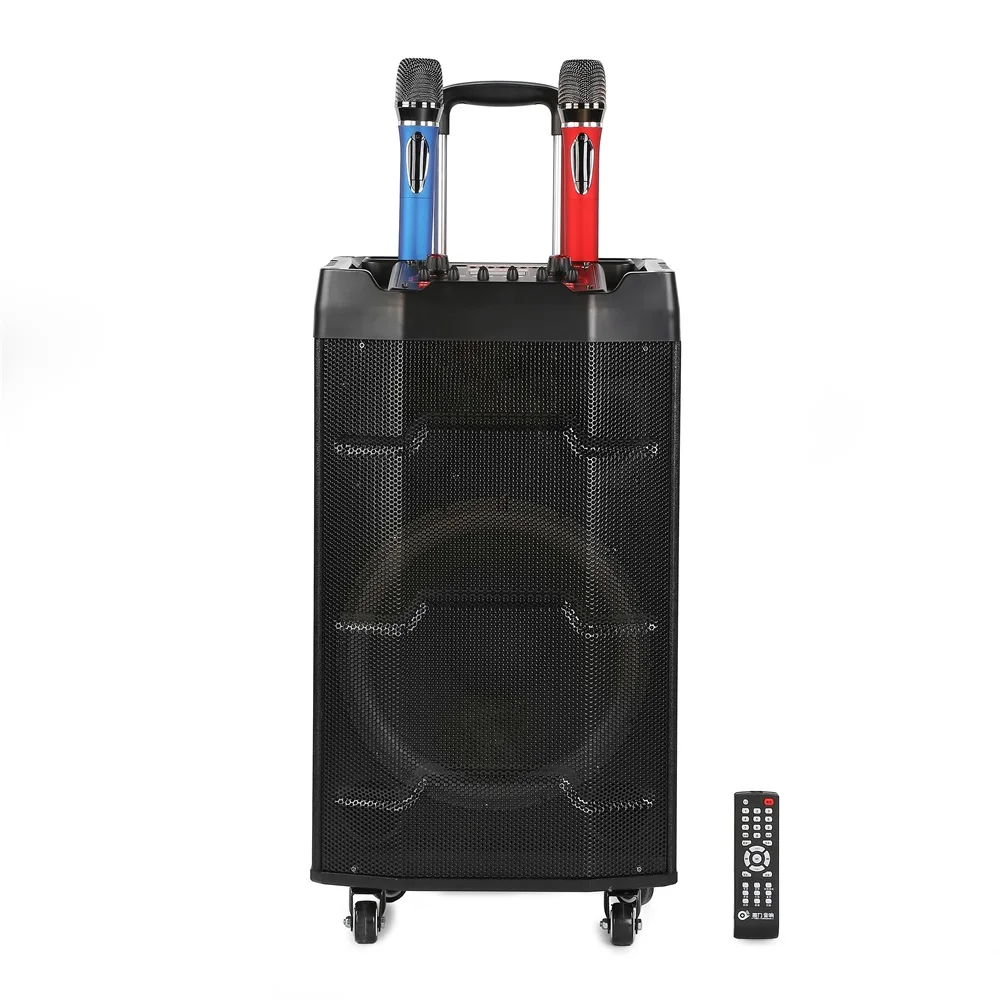 8 inch Hot Selling trolley outdoor Speaker with mic party portable subwoofer with karaoke Speaker