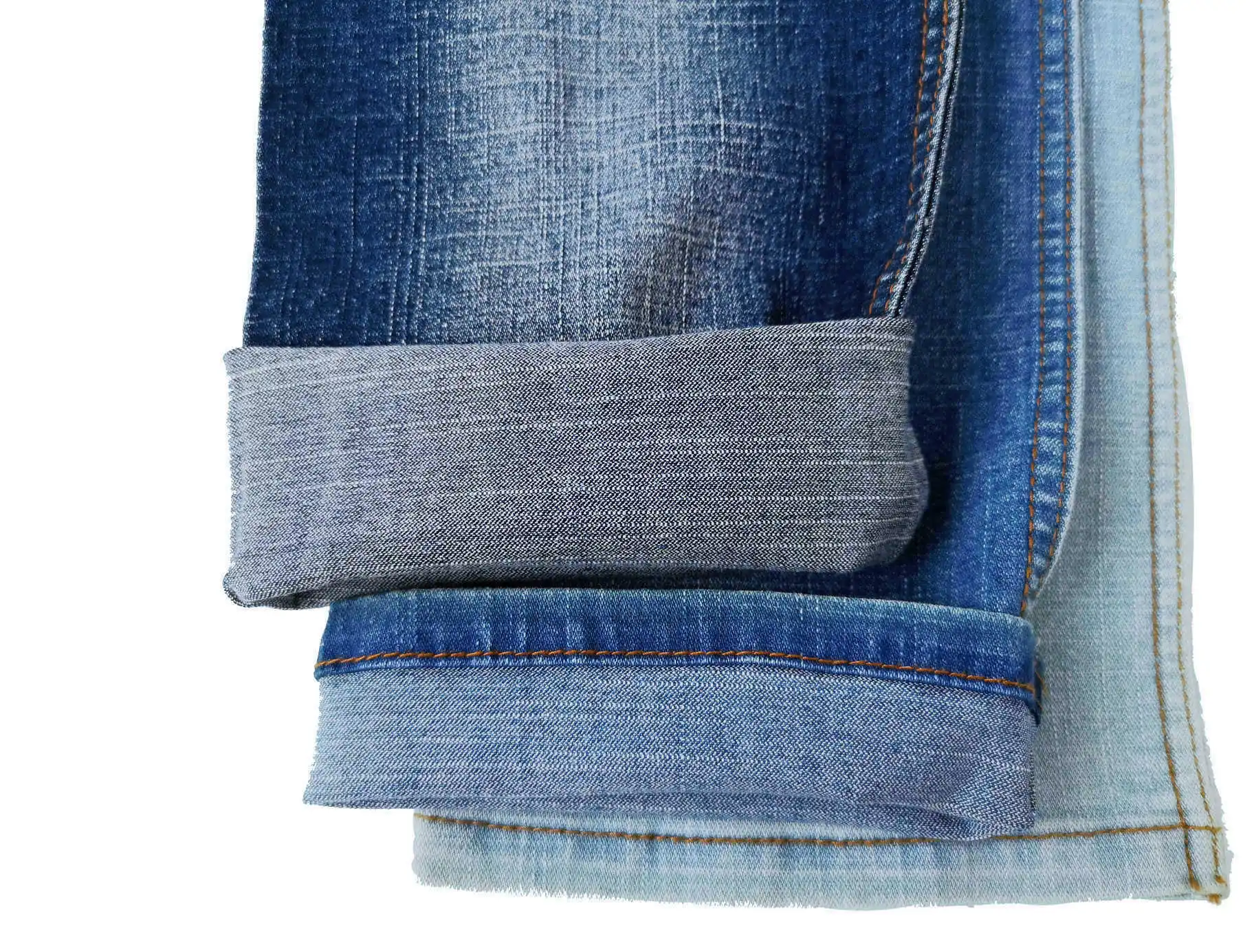 KB209 Special weaving blue color slub cotton denim fabric