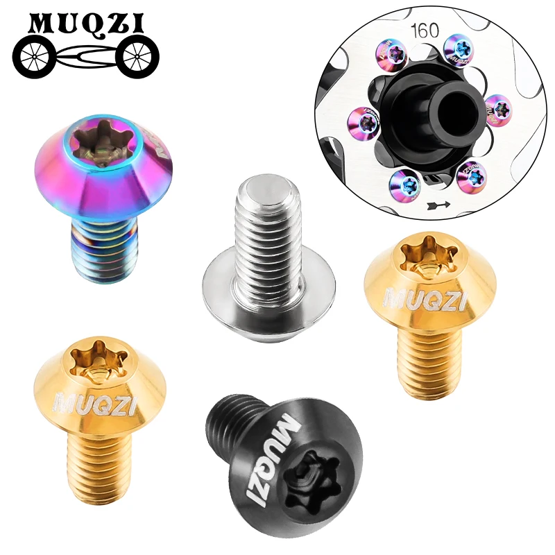 23023 MUQZI M5 * 10 мм титановый T25 Torx Road MTB велосипедный дисковый тормозной винт Ti Сверхлегкий ротор крепежные болты