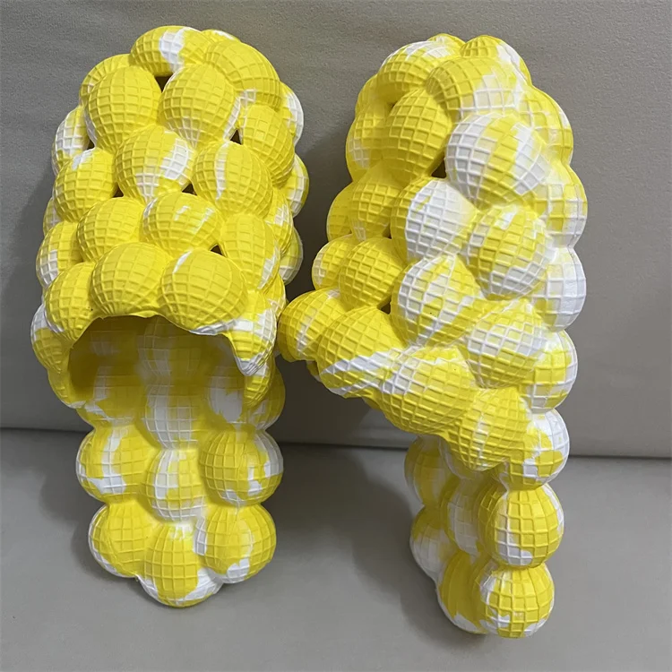 Tan EVA Unisex footwear Indoor Outdoor Slipper Ladies Women Slides Pink Bubble Slippers Slides