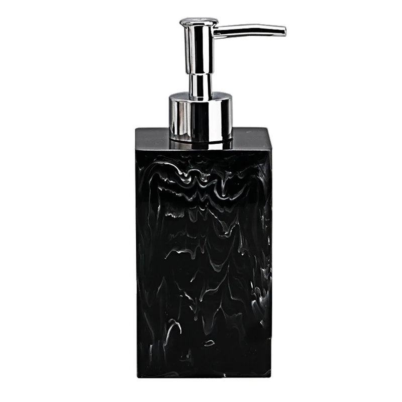 Hot Sale Modern Marble White Resin Lotion Bottle Kitchen Bathroom Accessories Soap Shampoo Dispenser