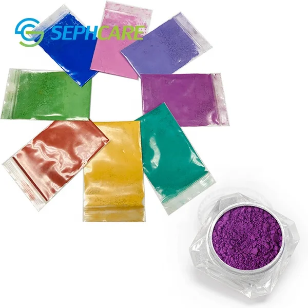 Sephcare wholesale mica pearl pigment powder colorful iron oxides for painting coating cosmetics