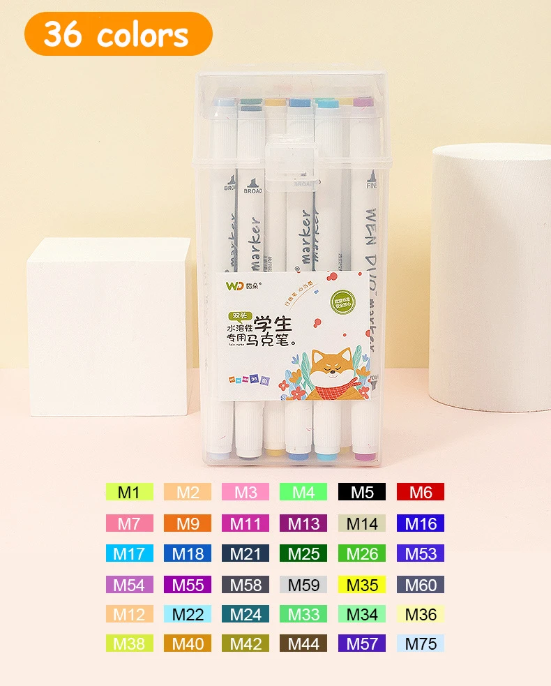 Custom Black Felt Tip Pen Fine Point (0.6mm) Dry Erase Ink Permanent Waterproof Marker Pen