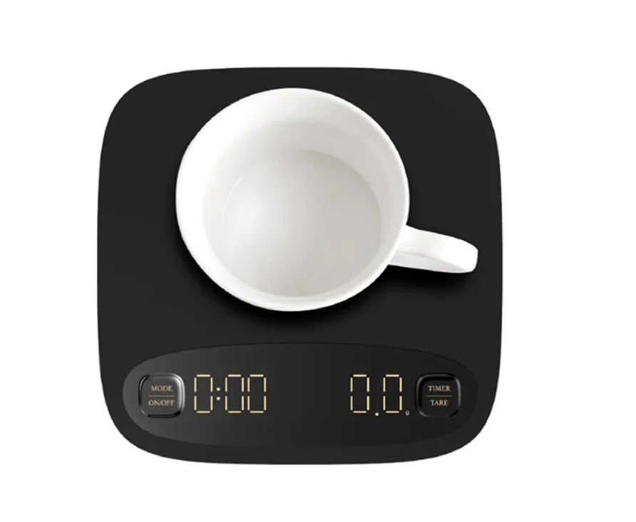 Touch Screen Electronic Digital Coffee Scale With Timer USB Recharge Kitchen Weighing Scales LCD Display Measure Tools 2kg/0.1g