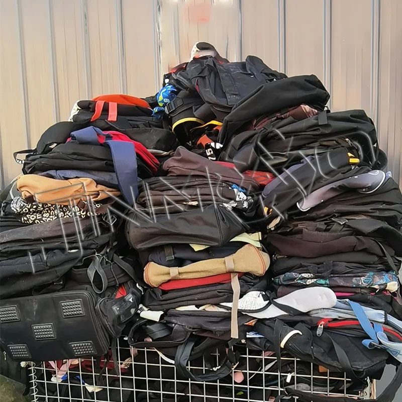 factory wholesale trendy soft neoprene backpack for adult lady school shopping casual daily used bag mixed bales